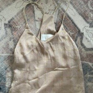 Champagne silky tank